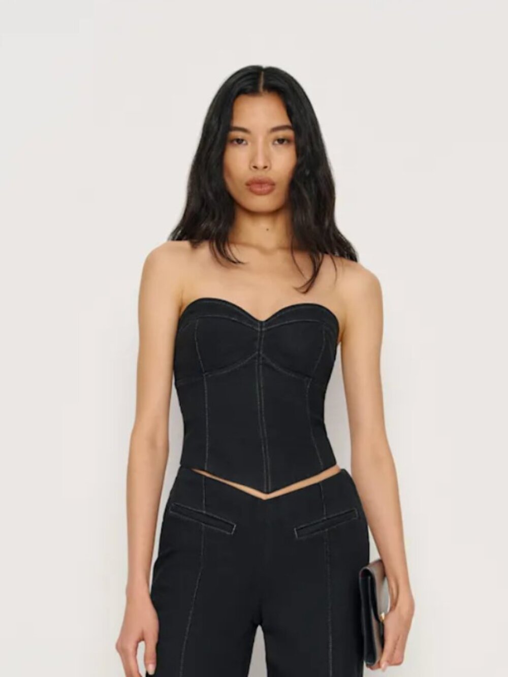 Reformation Kamila Denim Top Size 2 New with Tag